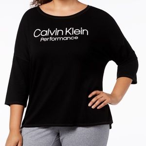 calvin klein performance plus size tops